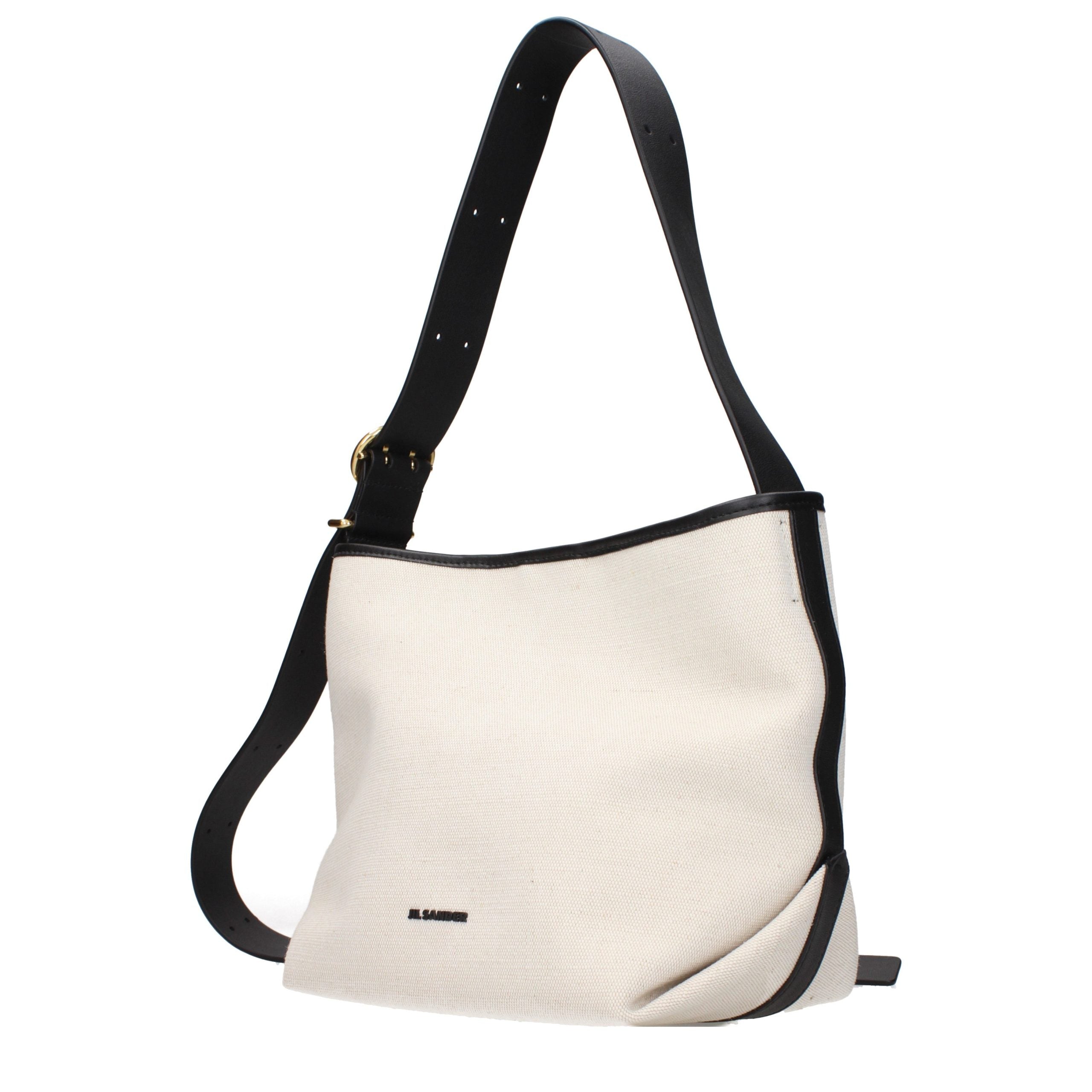Beige tygcrossbodyväska - Jil Sander
