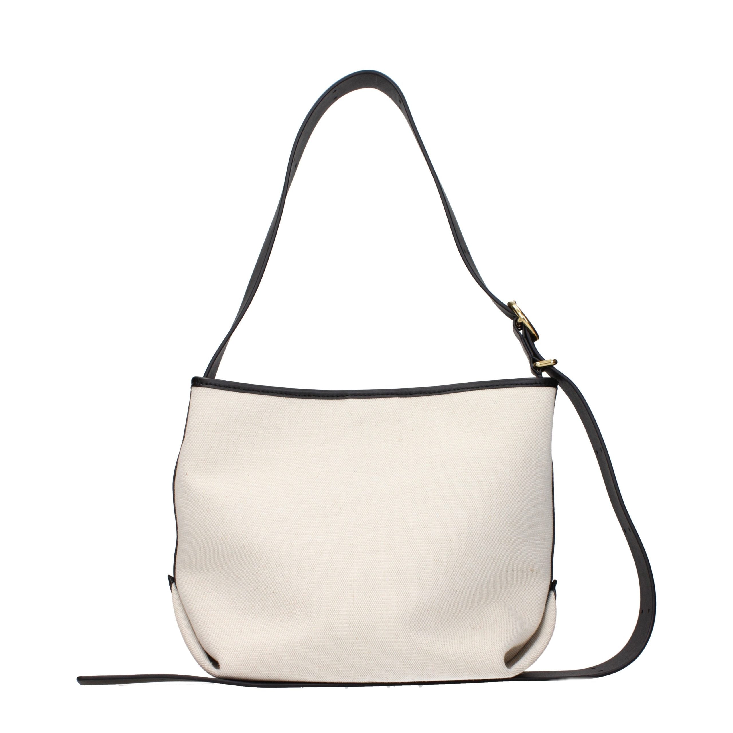 Beige tygcrossbodyväska - Jil Sander