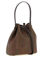 Etro Brown Cotton Bucket Bag