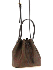 Etro Brown Cotton Bucket Bag