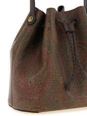 Etro Brown Cotton Bucket Bag