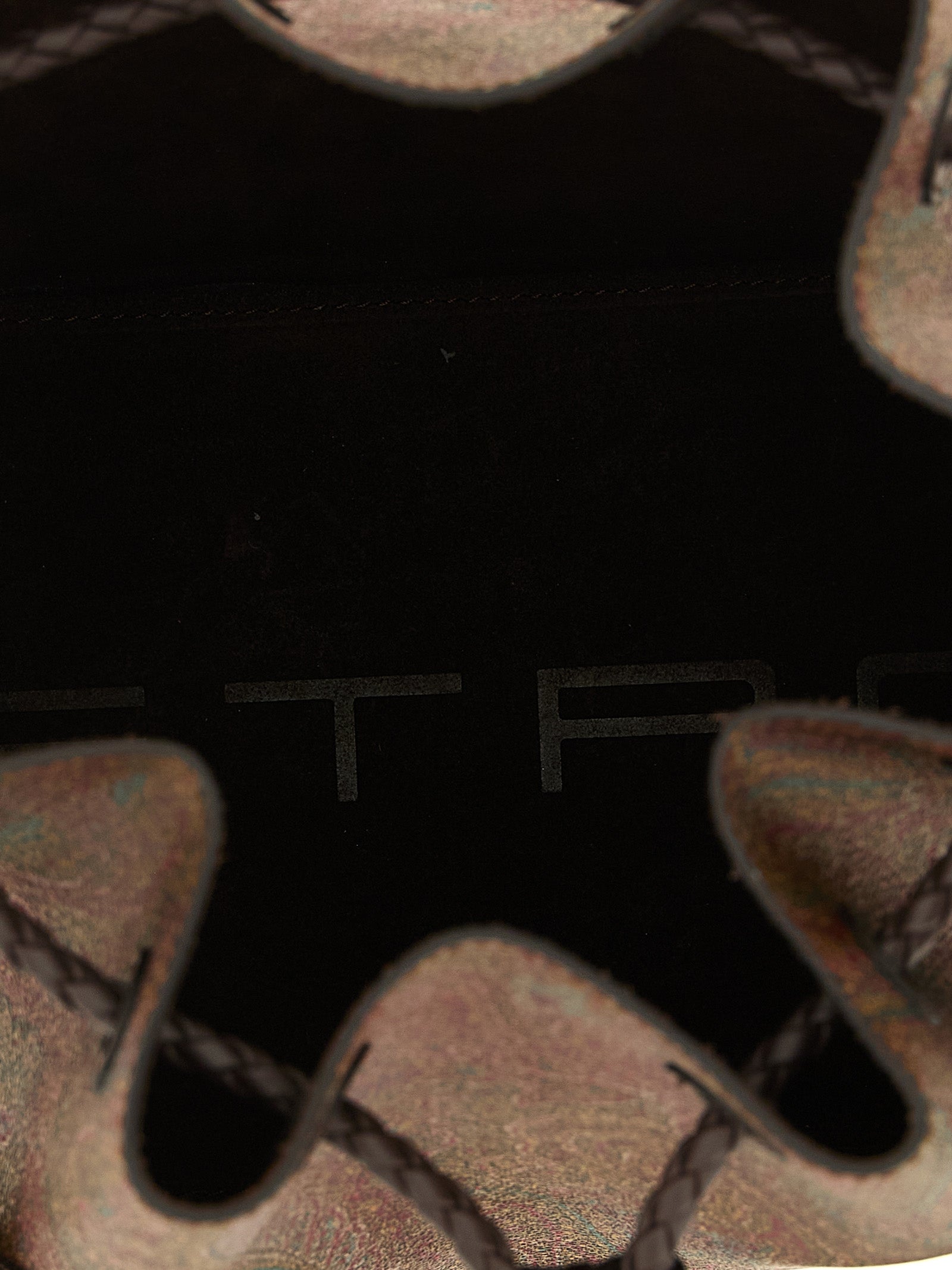 Etro Brown Cotton Bucket Bag