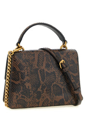 PINKO Brown Calfskin Leather Handbag