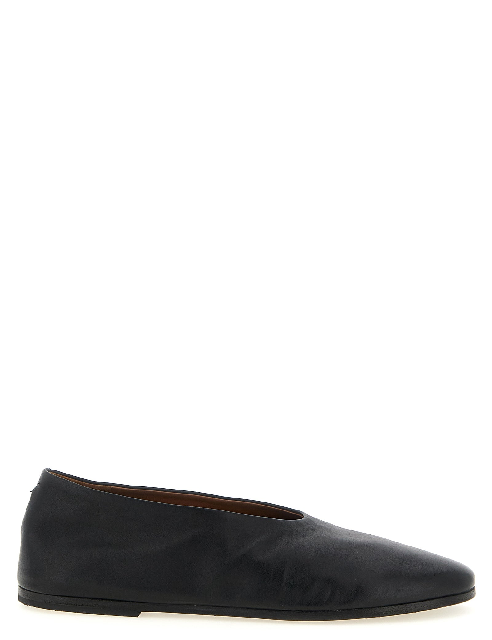 Marsell Black Calfskin Ballet Flats
