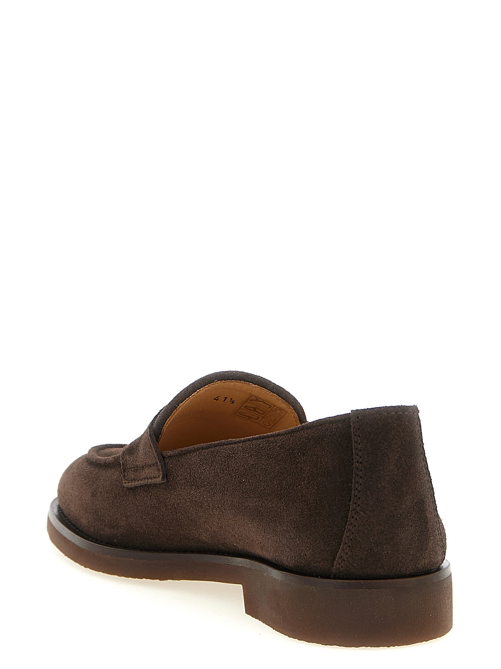 Brunello Cucinelli Brown Calfskin Loafers