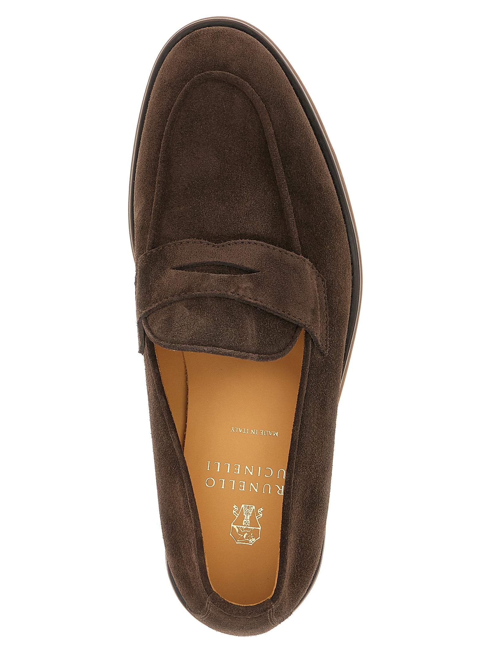 Brunello Cucinelli Brown Calfskin Loafers