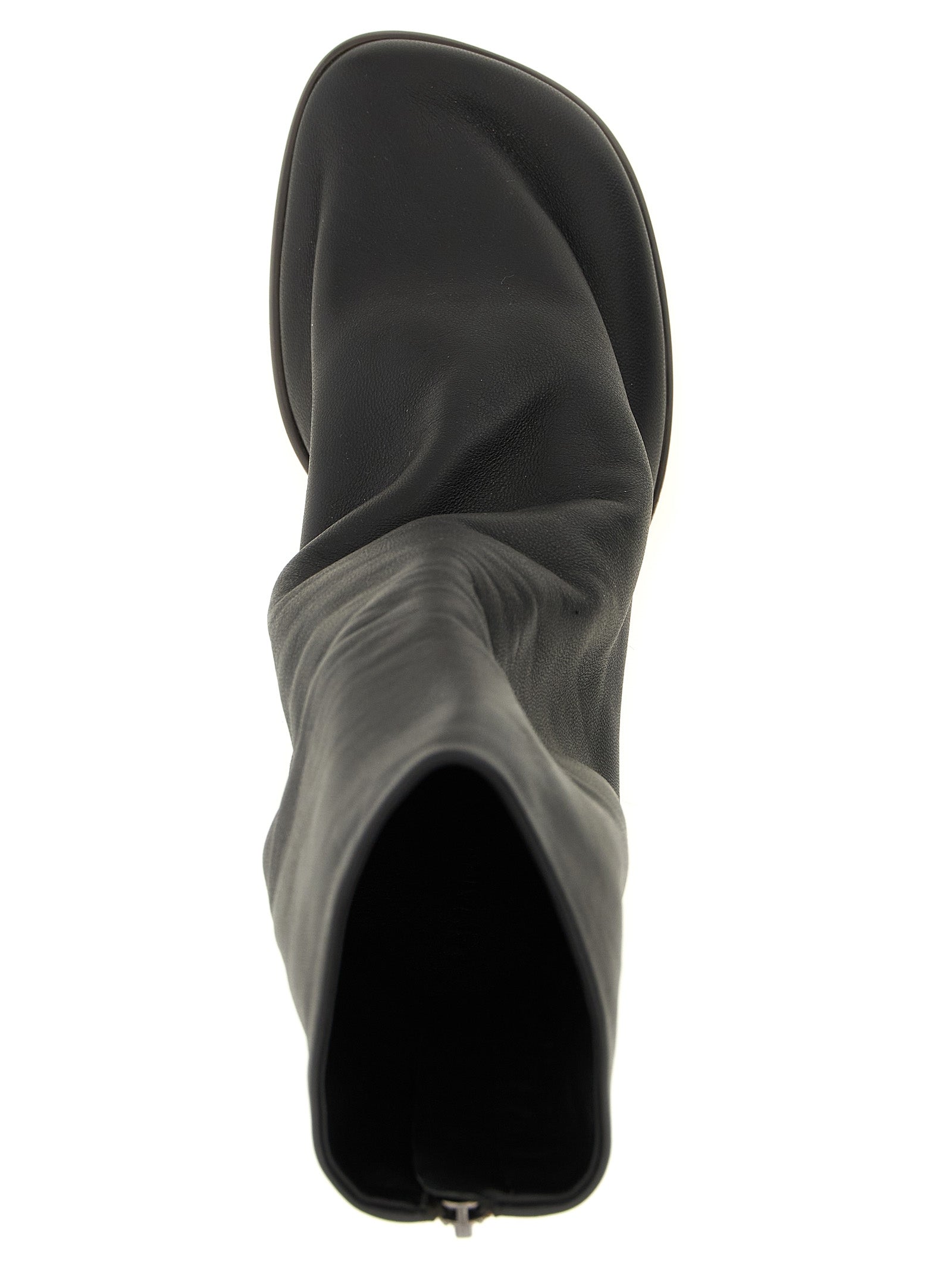 Lemaire Brown Lamb Leather Ankle Boots
