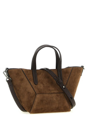 Brunello Cucinelli Brown Suede Mini Handbag
