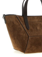 Brunello Cucinelli Brown Suede Mini Handbag