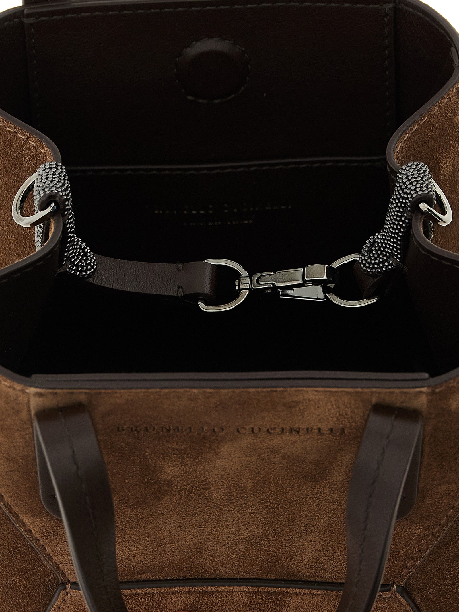 Brunello Cucinelli Brown Suede Mini Handbag