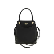Prada Black Calf Leather Shoulder Bag
