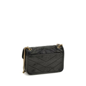 Saint Laurent Black Calf Leather Shoulder Bag