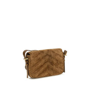 Saint Laurent Brown Suede Shoulder Bag