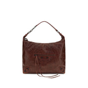 Balenciaga Bordeaux Lambskin Shoulder Bag