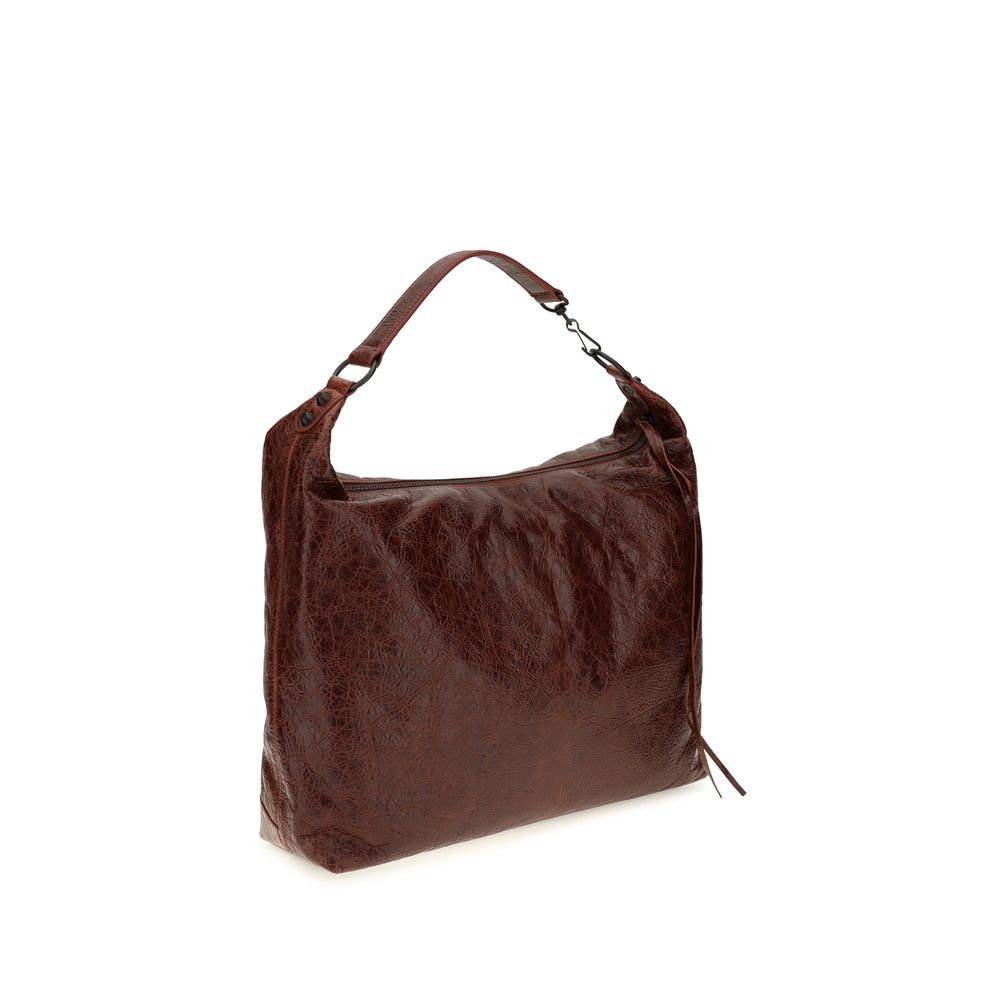 Balenciaga Bordeaux Lambskin Shoulder Bag
