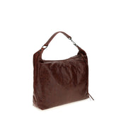 Balenciaga Bordeaux Lambskin Shoulder Bag