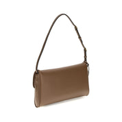 Valentino Garavani Brown Calf Leather Shoulder Bag