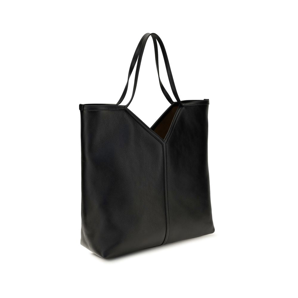 Saint Laurent Black Calf Leather Shoulder Bag