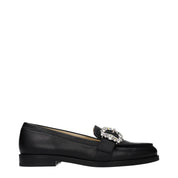 Jimmy Choo Black Leather Loafers
