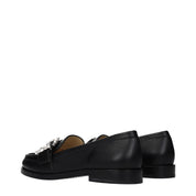 Jimmy Choo Black Leather Loafers