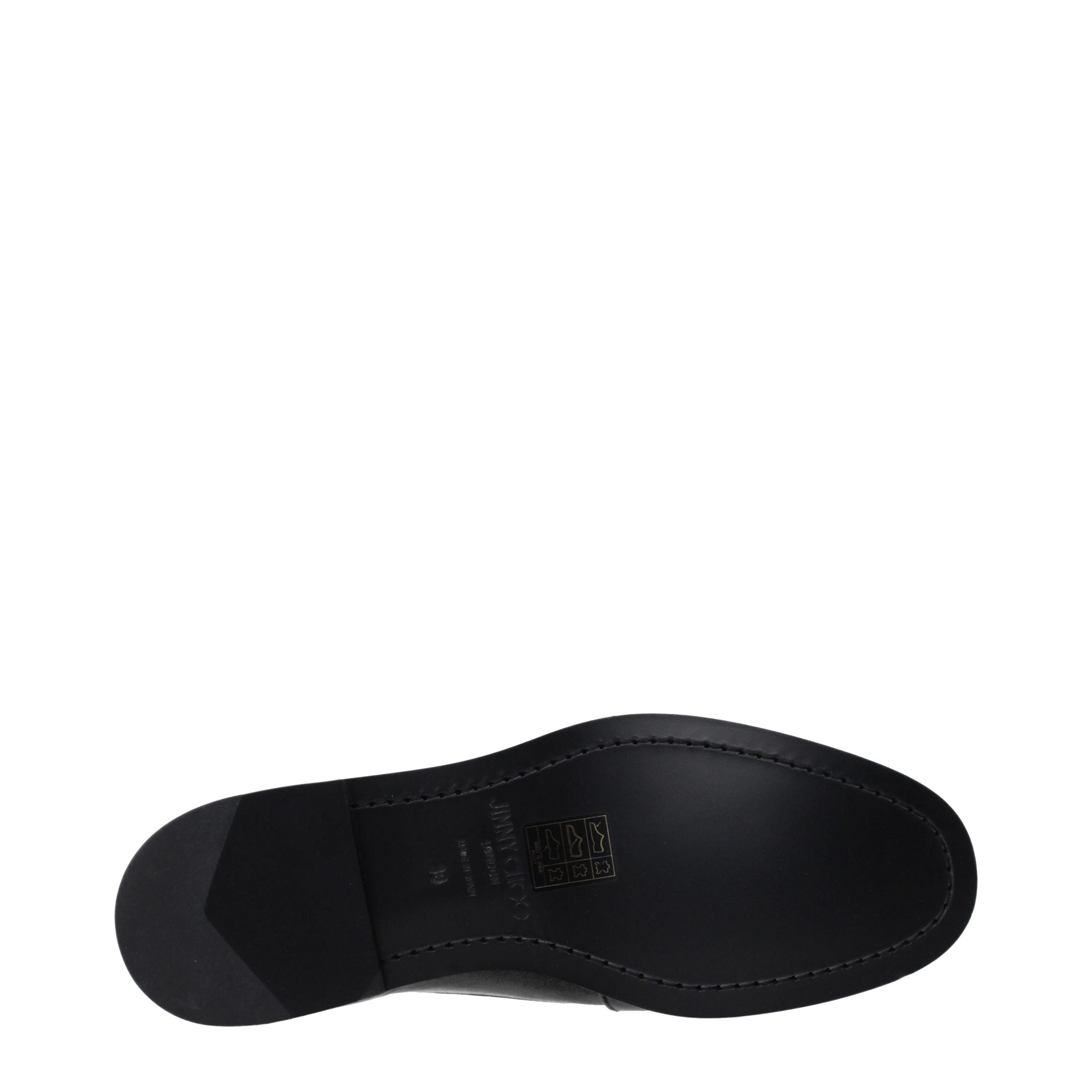 Jimmy Choo Black Leather Loafers