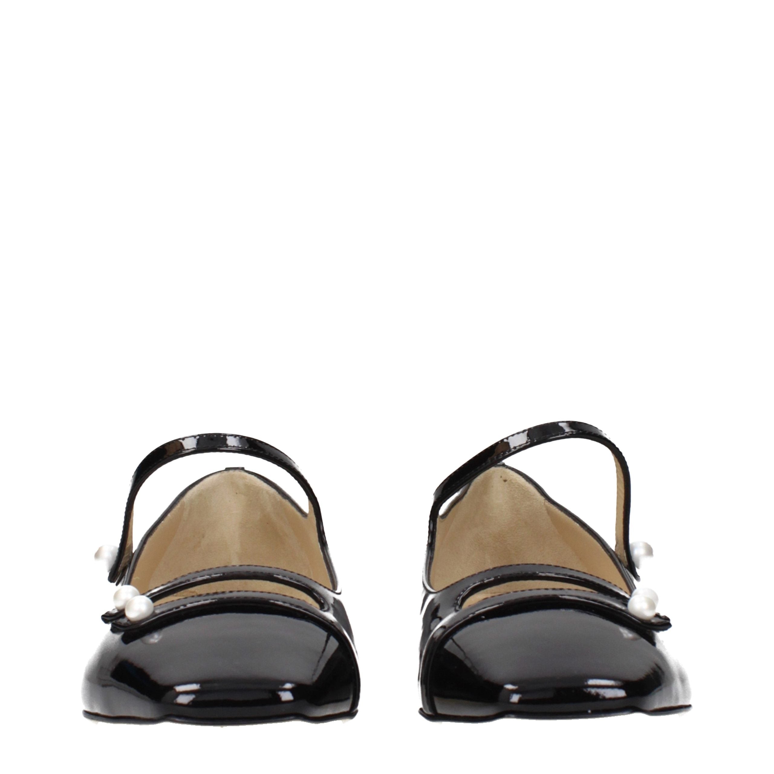 Jimmy Choo Black Patent Leather Ballet Flats
