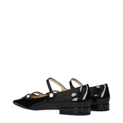 Jimmy Choo Black Patent Leather Ballet Flats