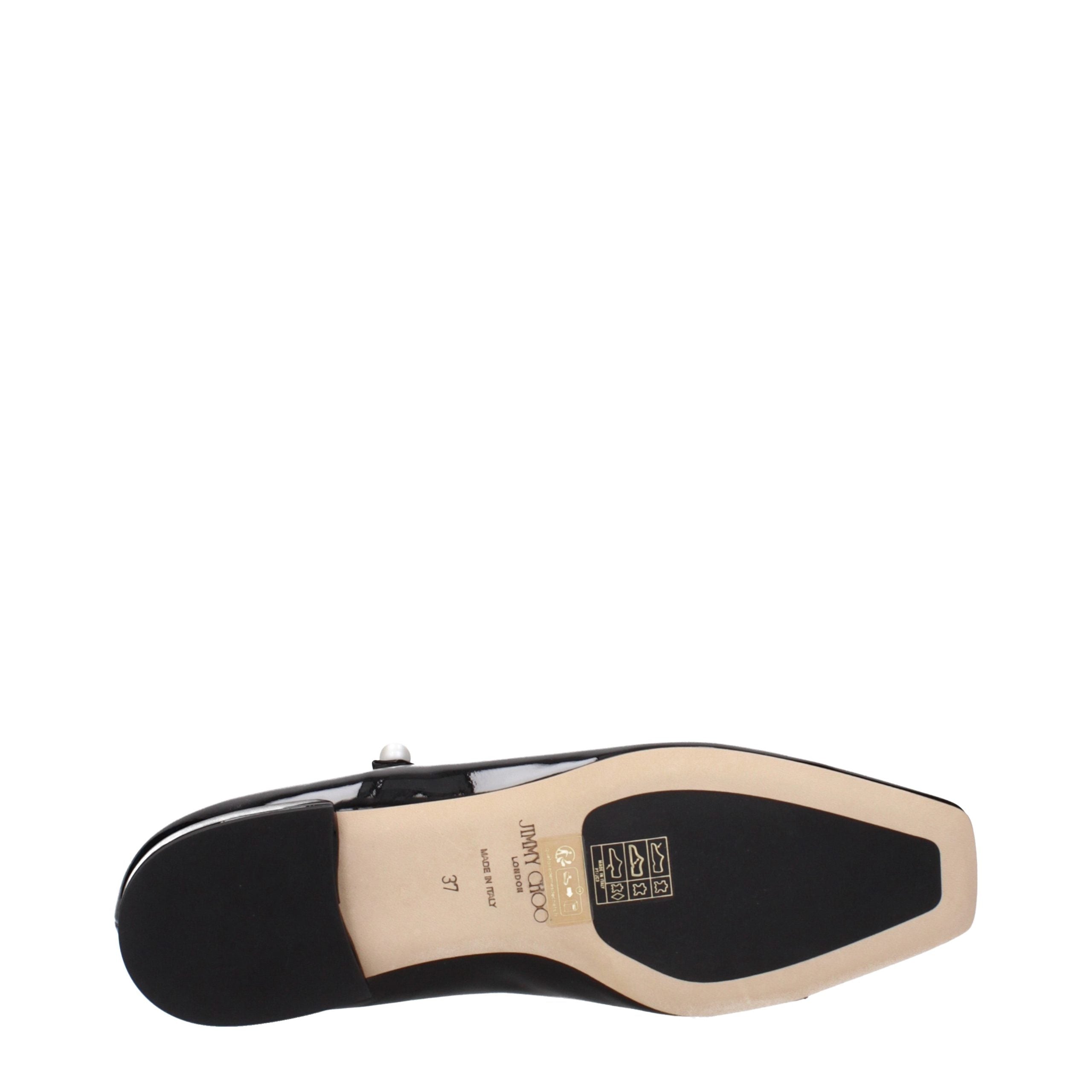 Jimmy Choo Black Patent Leather Ballet Flats