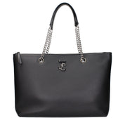 Jimmy Choo Black Leather Shoulder Bag