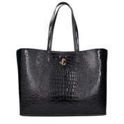 Jimmy Choo Black Leather Shoulder Bag