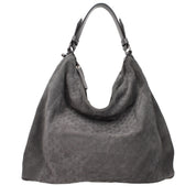 Jimmy Choo Gray Suede Shoulder Bag