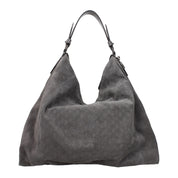 Jimmy Choo Gray Suede Shoulder Bag