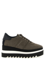 Stella McCartney Gray Alter Suede Platform Sneakers