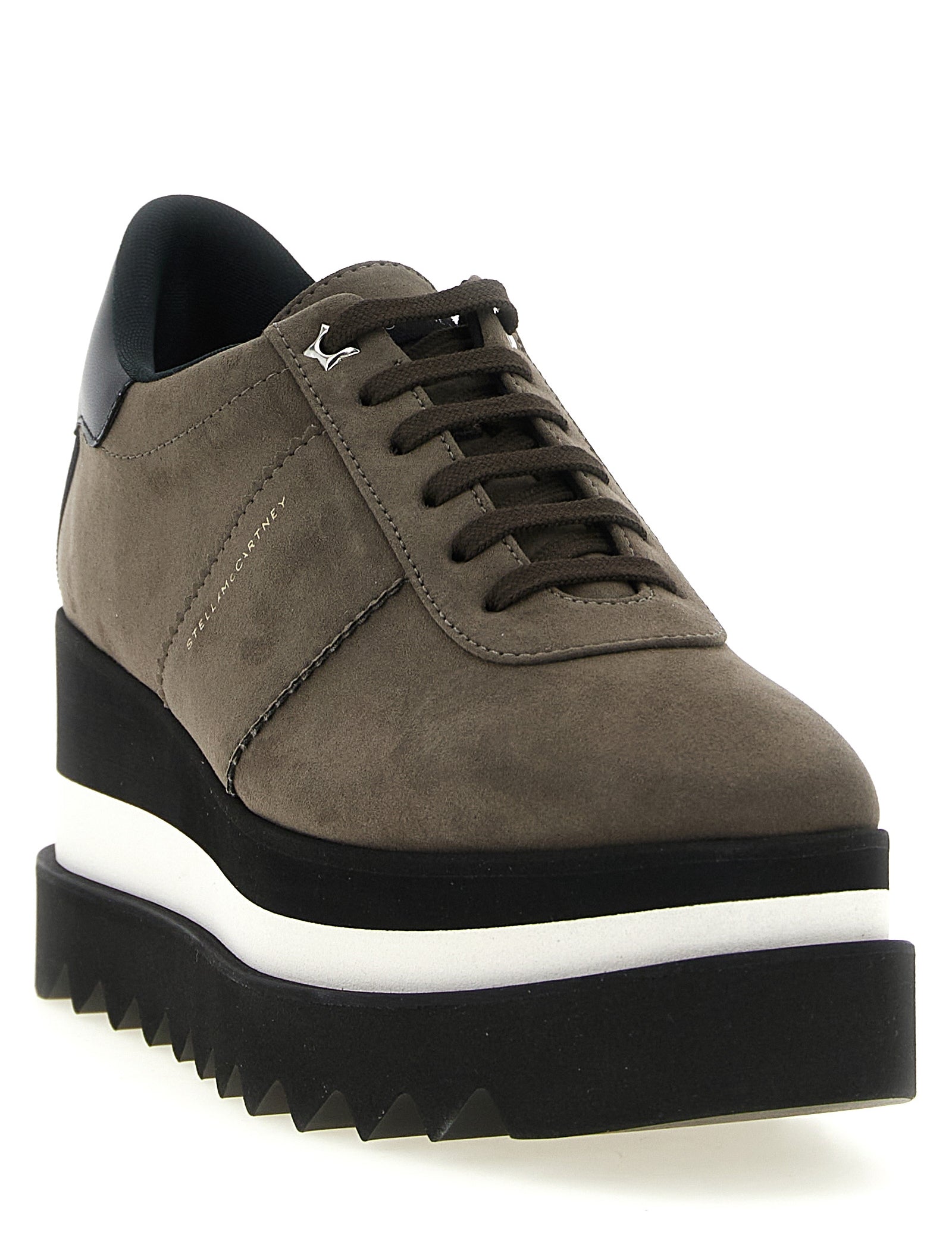 Stella McCartney Gray Alter Suede Platform Sneakers