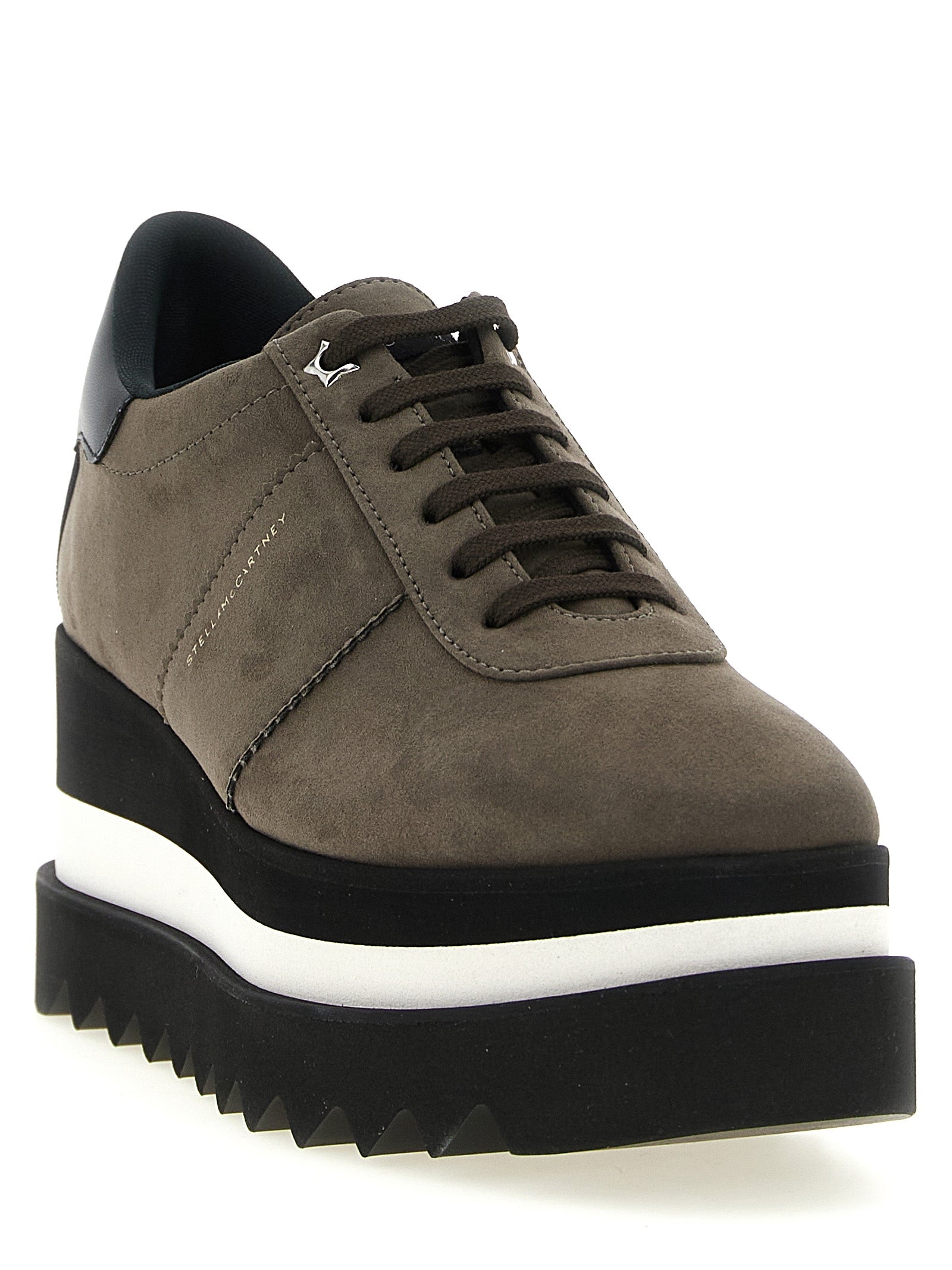 Stella McCartney Gray Alter Suede Platform Sneakers