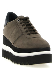 Stella McCartney Gray Alter Suede Platform Sneakers