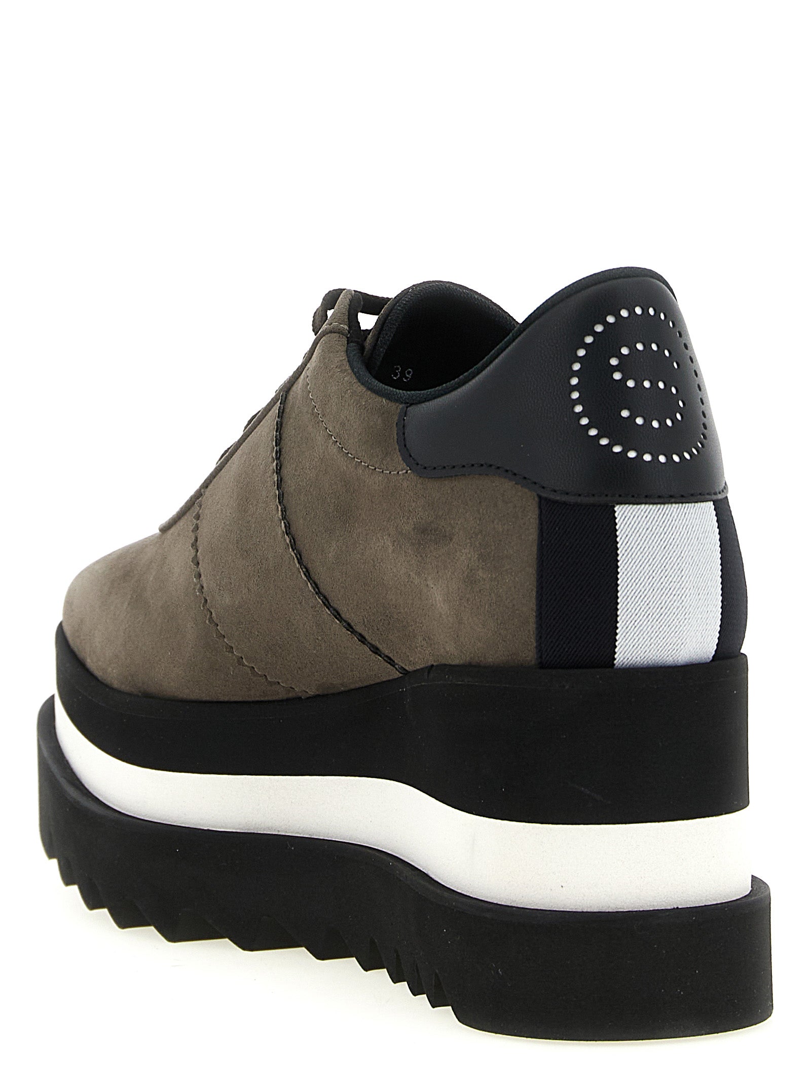 Stella McCartney Gray Alter Suede Platform Sneakers