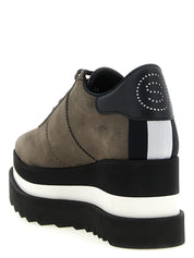 Stella McCartney Gray Alter Suede Platform Sneakers