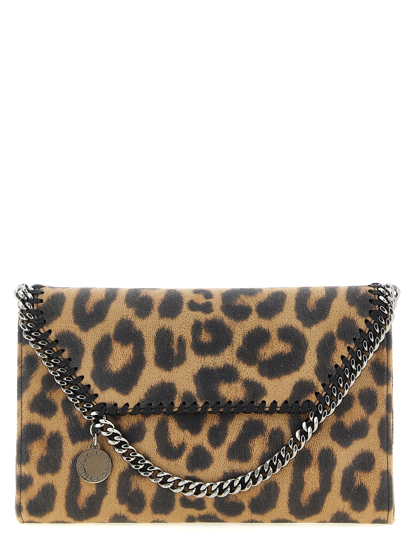 Stella McCartney Brown Polyester Clutch Bag