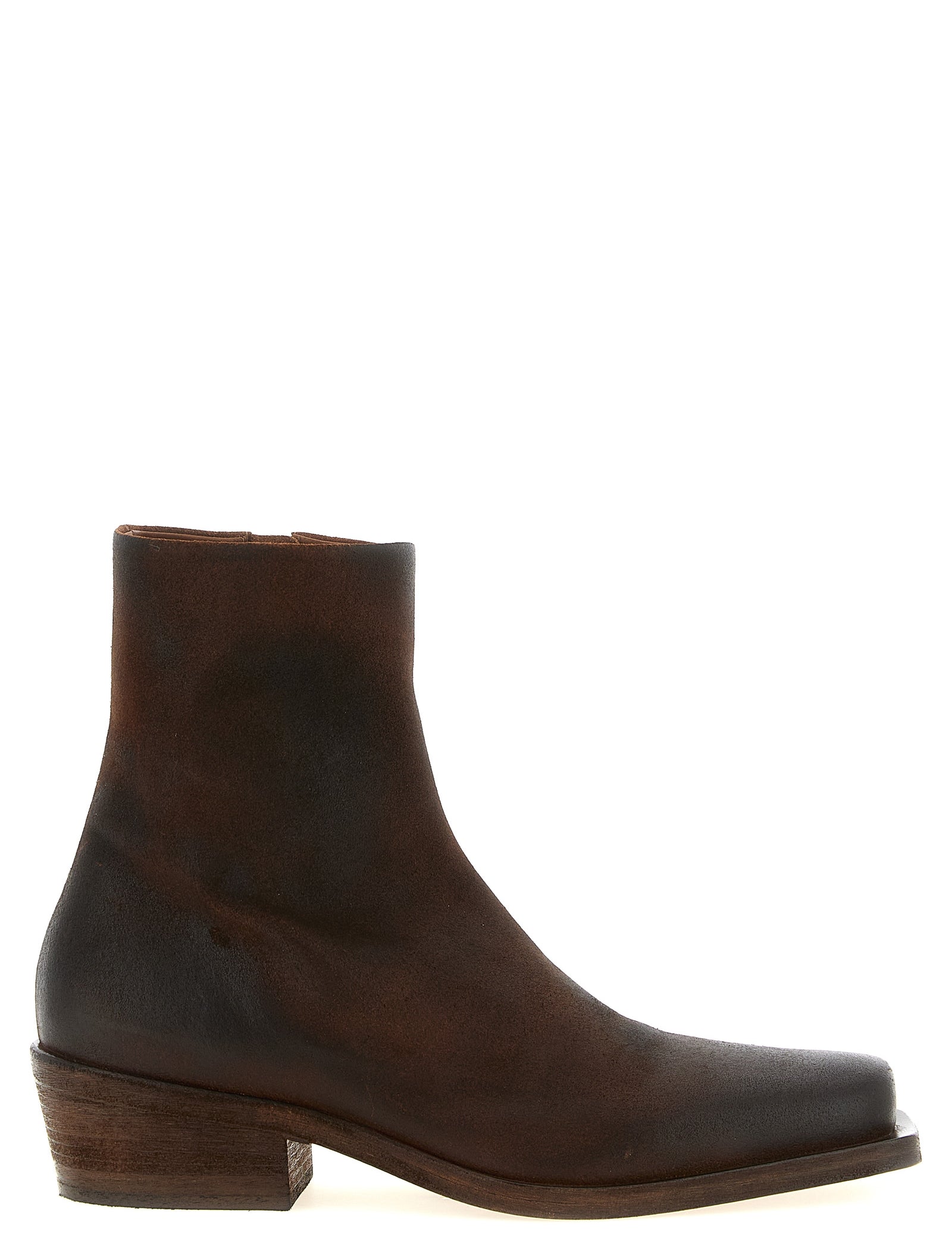Marsèll Brown Calfskin Ankle Boots
