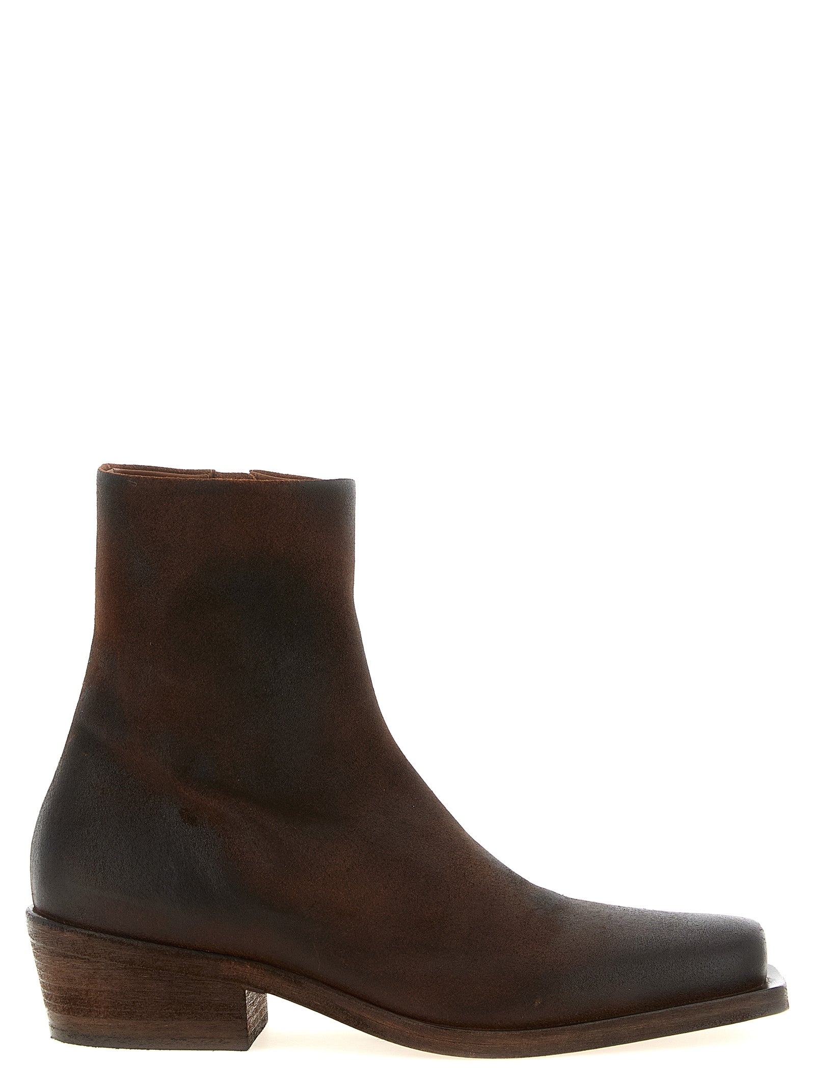 Marsèll Brown Calfskin Ankle Boots