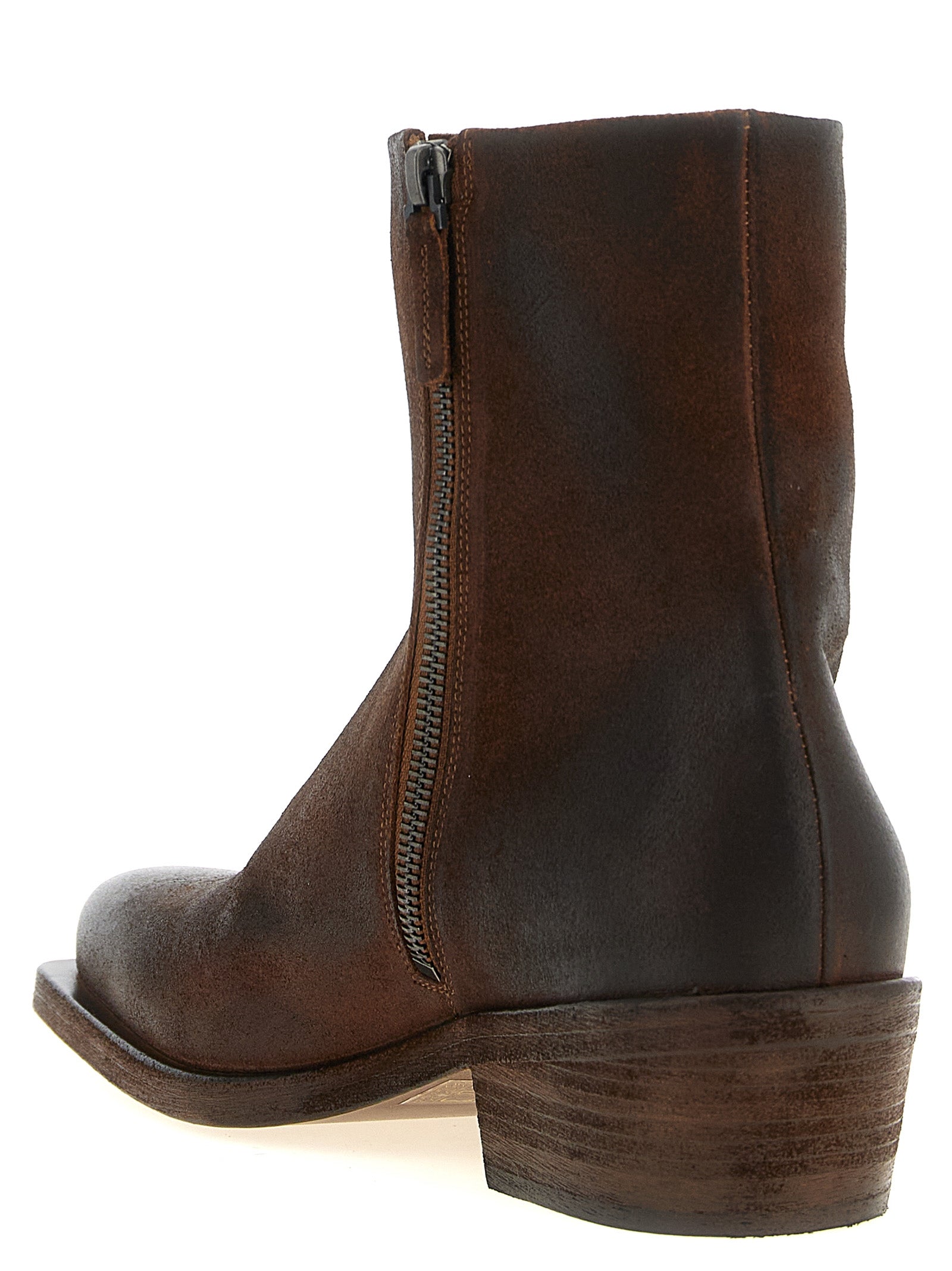Marsèll Brown Calfskin Ankle Boots
