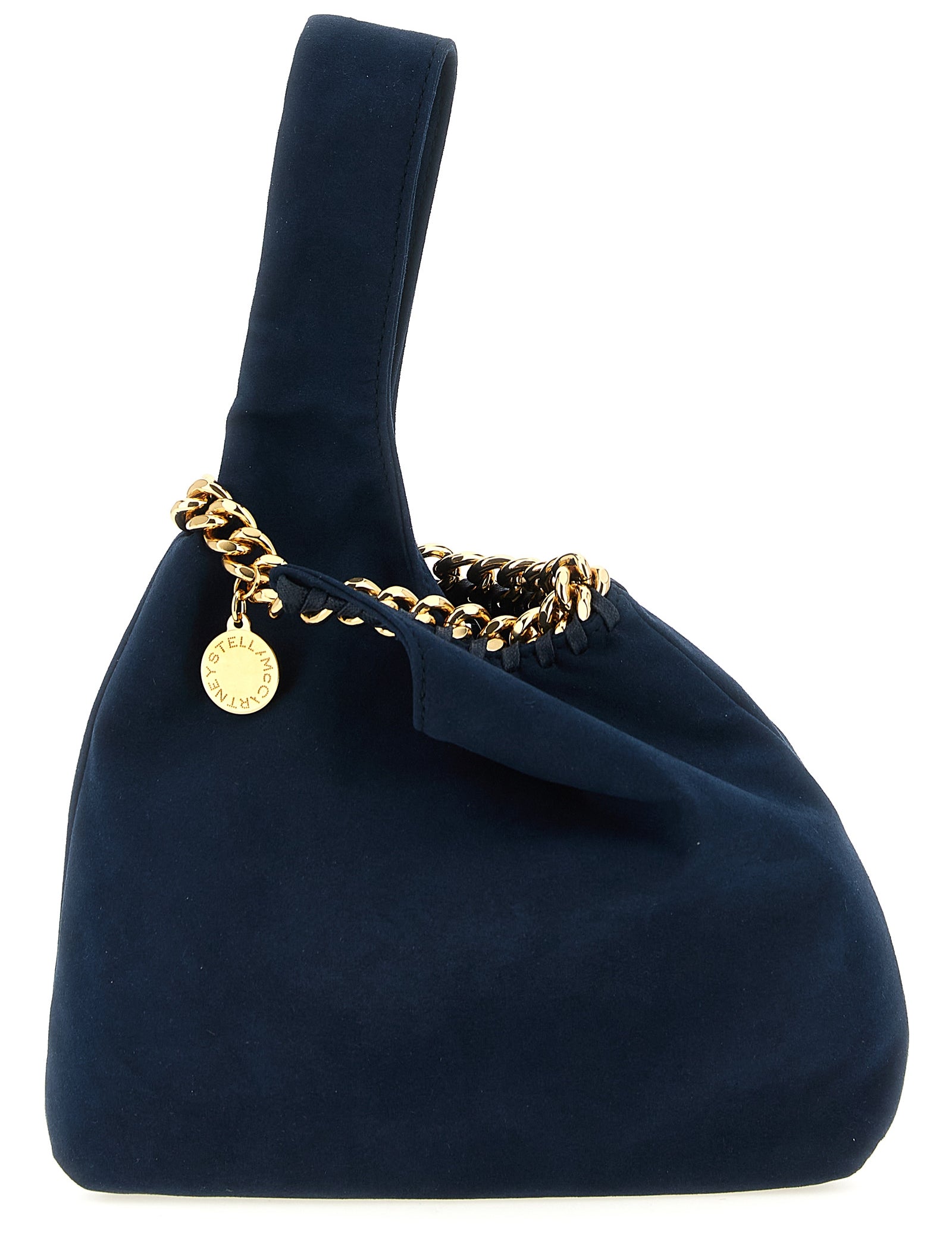 Stella McCartney Blue Alter Suede Wrist Bag