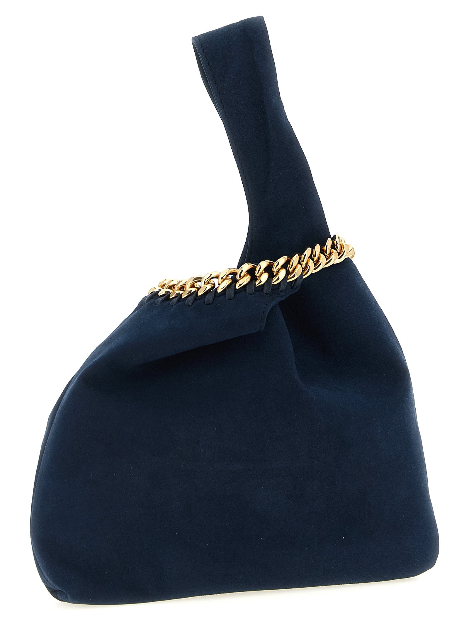 Stella McCartney Blue Alter Suede Wrist Bag