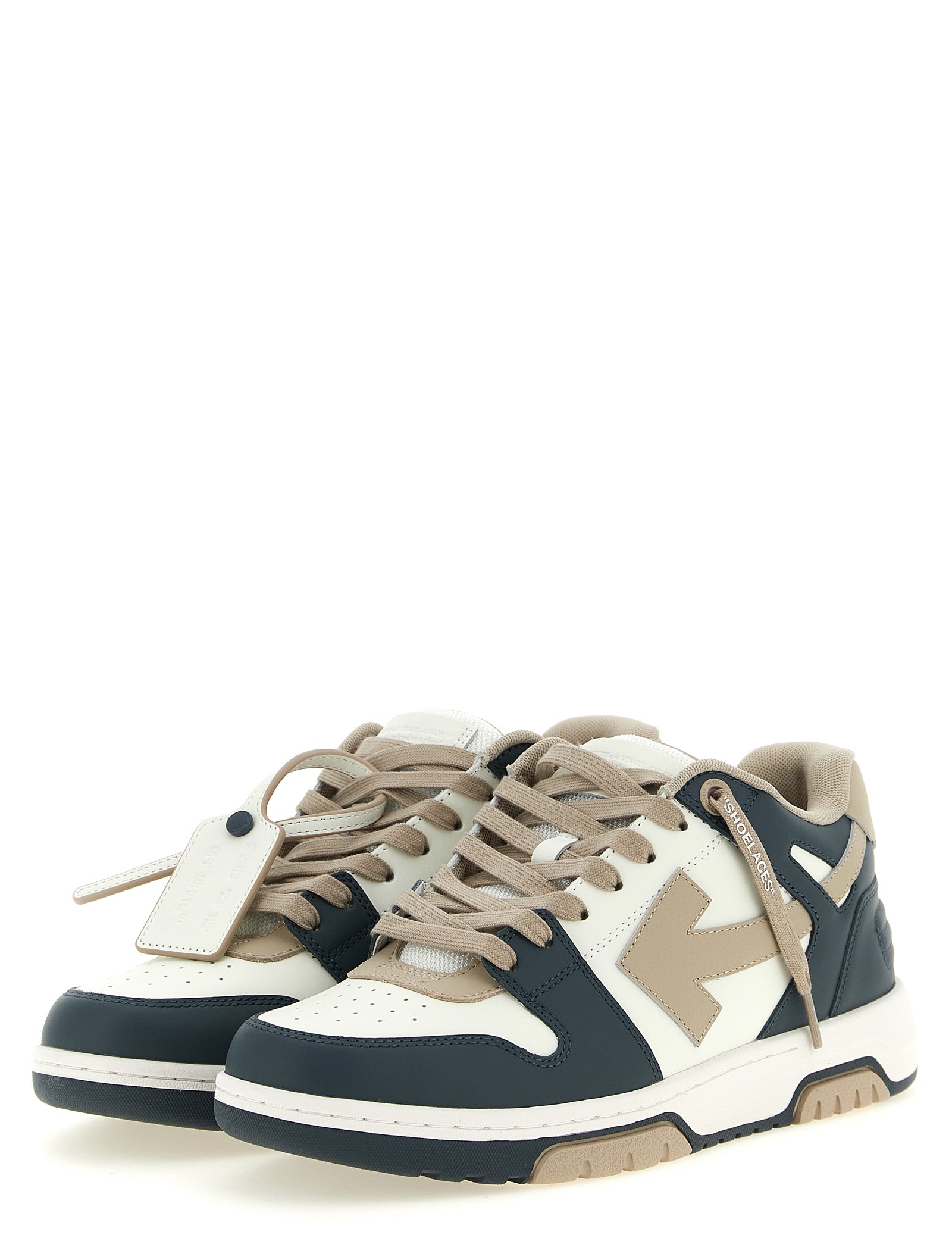 Off-White Multicolor Cowhide Low Top Sneakers