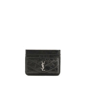 Saint Laurent Black Calf Leather Card Holder