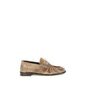 Saint Laurent Beige Calf Leather Loafers