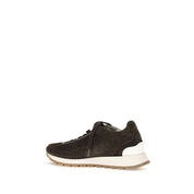 Brunello Cucinelli Brown Suede Low Top Sneakers