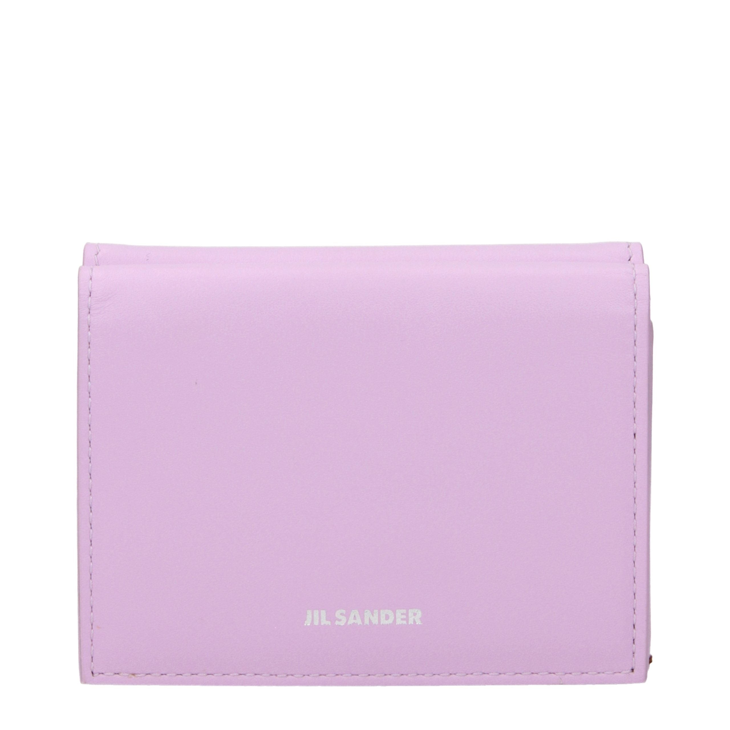 Jil Sander Pink Leather Wallets