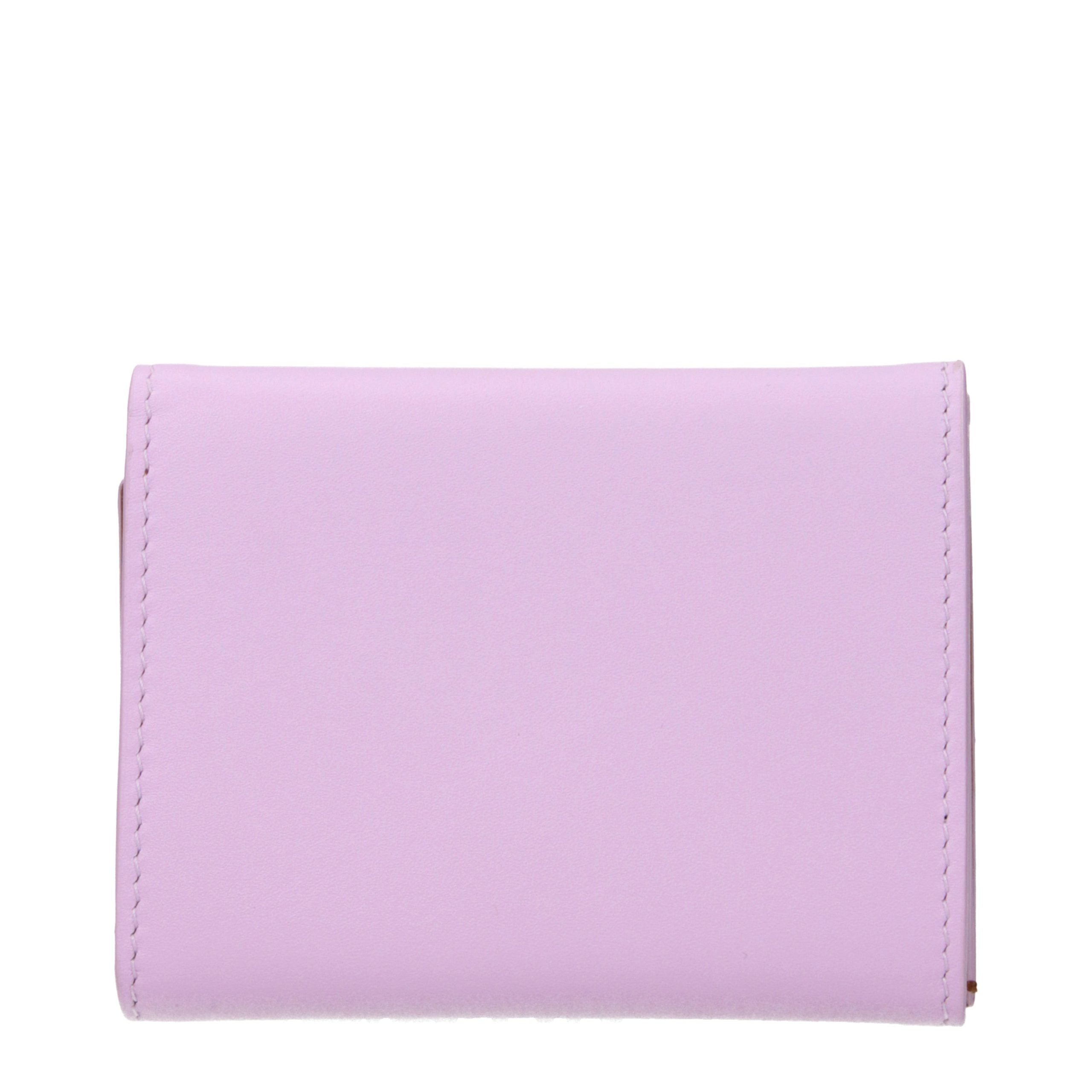 Jil Sander Pink Leather Wallets